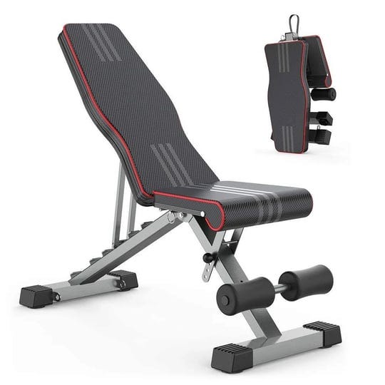 ounuo-adjustable-foldable-660lb-weight-bench-lifting-sit-up-multi-use-workout-bench-exercise-bench-i-1