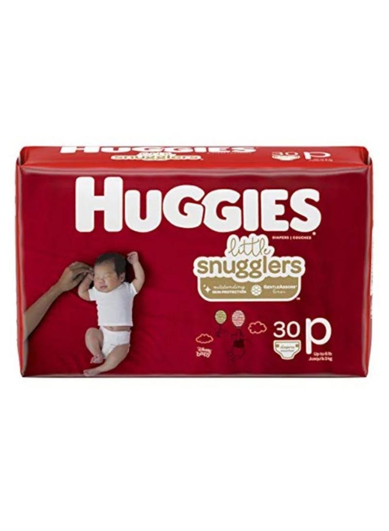 Huggies Little Snugglers Premature Baby Diapers - 30 Count | Image