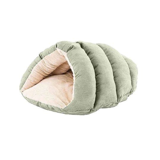 ethical-pet-sleep-zone-cuddle-cave-plush-faux-suede-pet-bed-sage-23