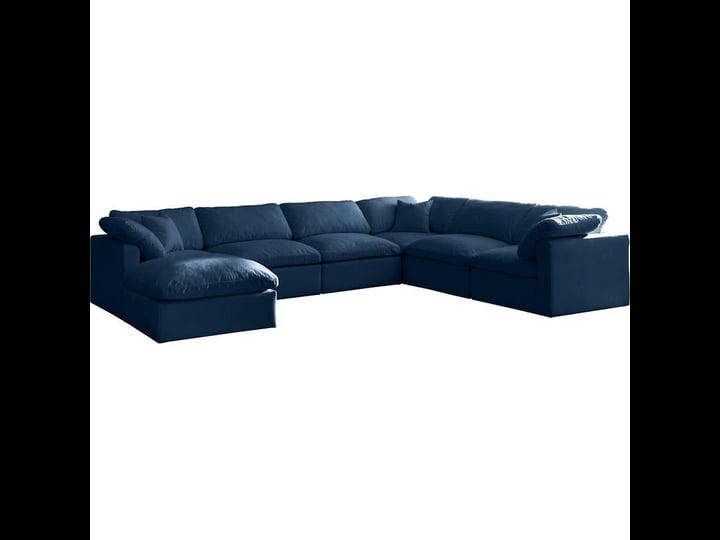 maklaine-contemporary-standard-navy-velvet-cloud-modular-sectional-sofa-blue-1