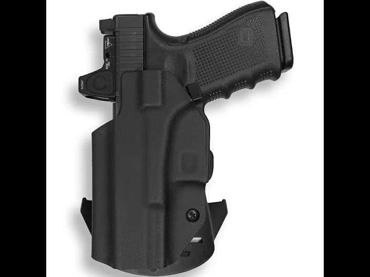 1911-5-government-45acp-with-rail-only-red-dot-optic-cut-owb-holster-black-left-1