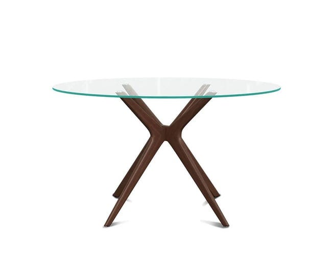 ardal-round-dining-table-glass-walnut-stain-1