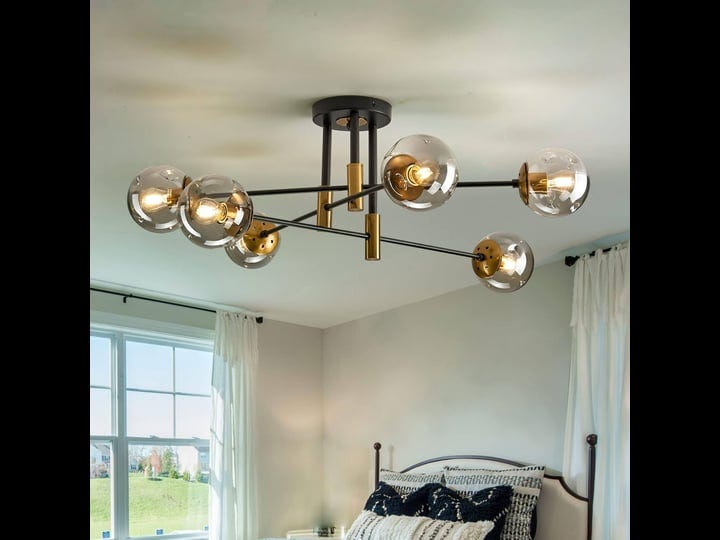 szxykeji-6-lights-glass-chandeliermodern-flush-mount-ceiling-light-fixturefarmhouse-lighting-for-din-1