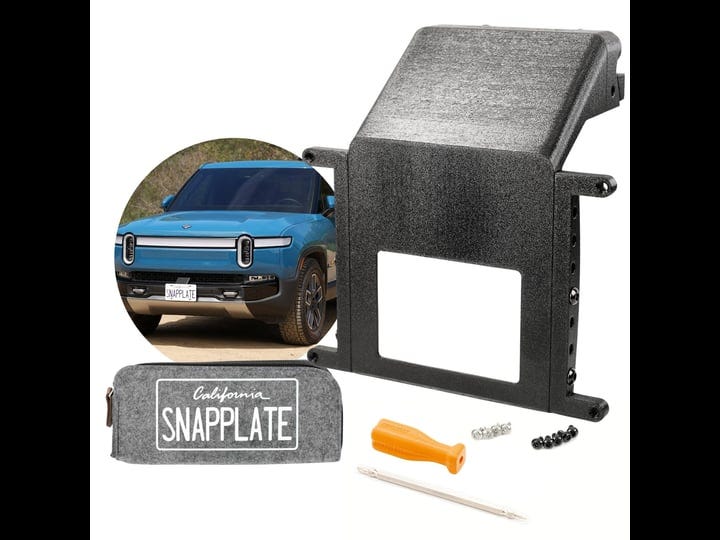 snapplate-no-drill-front-license-plate-holder-for-2022-2024-rivian-r1t-r1s-with-gen2-height-adjustme-1