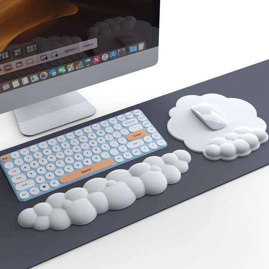 cloud-keyboard-wrist-rest-and-mouse-wrist-rest-kawaii-memory-foam-wrist-support-mouse-pad-for-typing-1