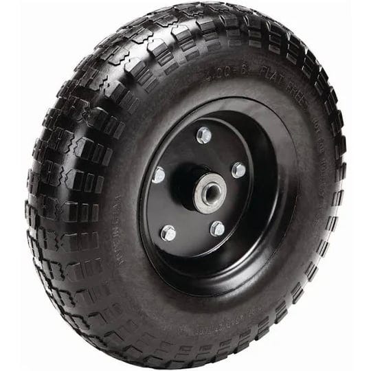 haul-master-13-in-flat-free-tire-with-powder-coated-steel-hub-67470