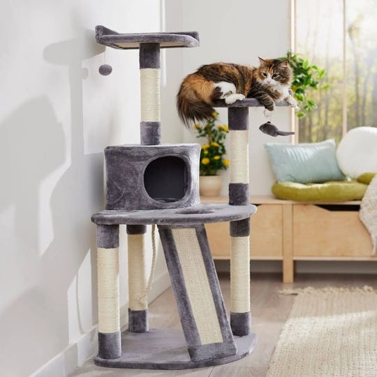 frisco-48-in-faux-fur-cat-tree-condo-gray-1