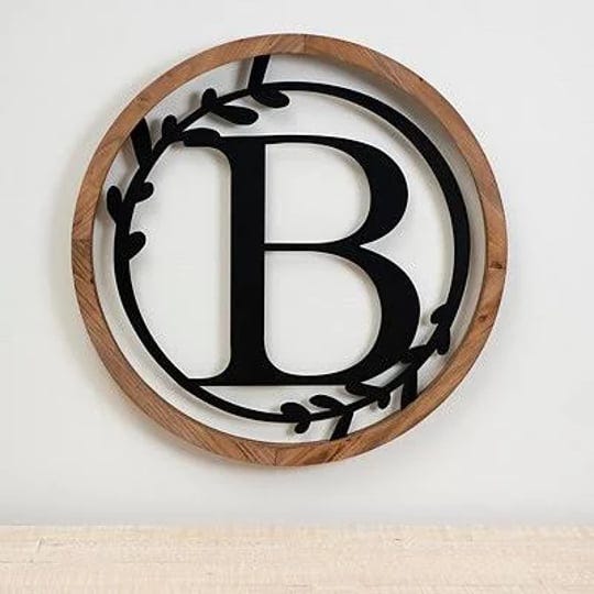 wood-and-metal-laurel-monogram-b-plaque-black-brown-22-metal-wood-kirklands-home-1