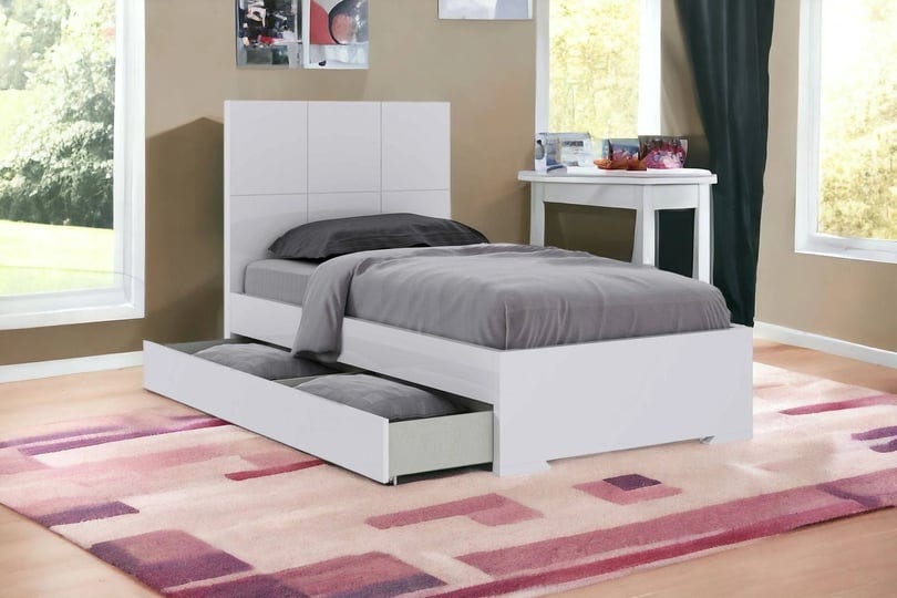 gloss-white-stainless-steel-twin-bed-1