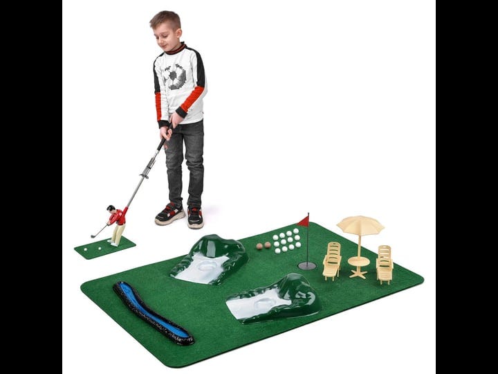 abco-tech-mini-golf-indoor-kit-portable-mini-golf-mat-with-set-of-6-clubs-and-1-shot-maker-club-size-1