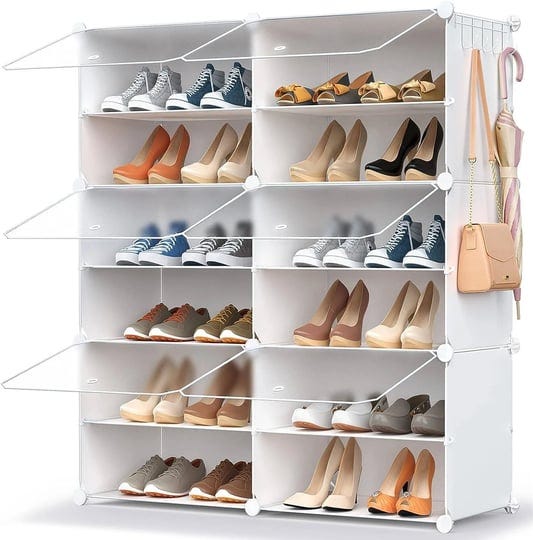 homicker-shoe-storage24-pairs-rack-organizer-for-closet-cabinet-with-door-shelves-closetentrywayhall-1