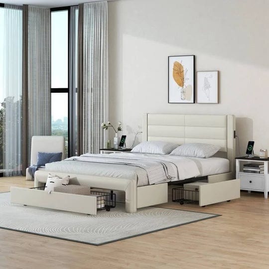 queen-size-platform-bed-with-drawers-storage-and-charging-station-leather-upholstered-bed-frame-for--1