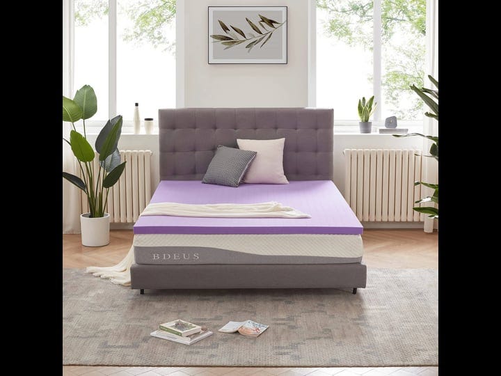 sinweek-2-inch-gel-memory-foam-mattress-topper-ventilated-soft-mattress-purple-1