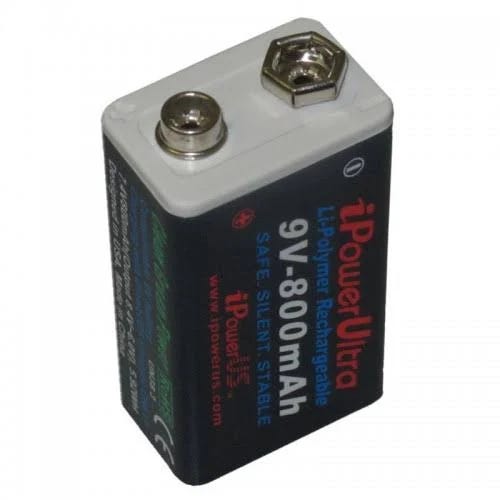 iPower Professional Quality Lithium Polymer 9V Rechargeable Battery | Image