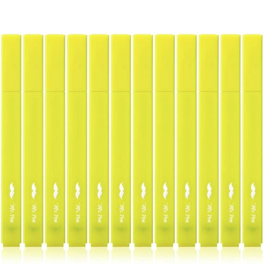 mr-pen-aesthetic-highlighters-12-pcs-yellow-chisel-tip-bible-highlighters-and-pens-no-bleed-bible-hi-1