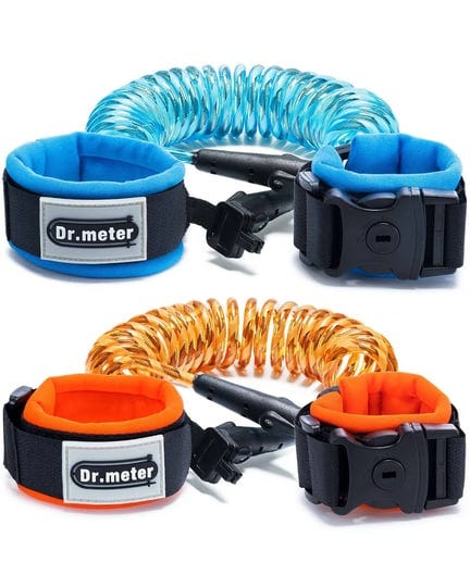 dr-meter-anti-lost-wrist-link-2-pack-toddler-safety-leash-with-key-lock-reflective-child-walking-har-1