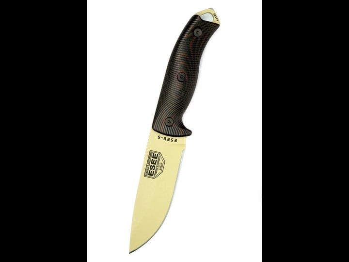 esee-5pdt-004-fixed-blade-knife-desert-tan-1095-carbon-steel-black-g10-1