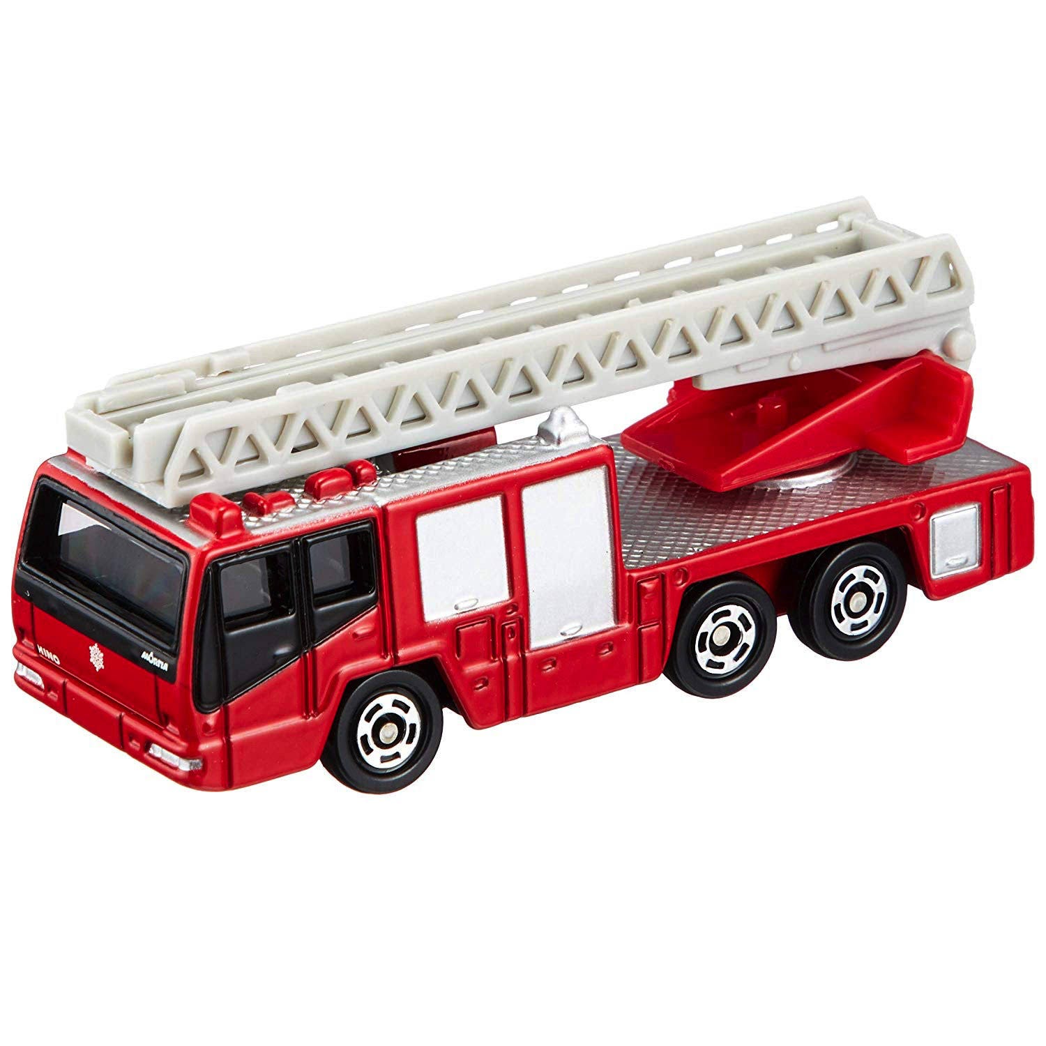 Realistic Mini Aerial Ladder Fire Truck Toy by Tomica | Image