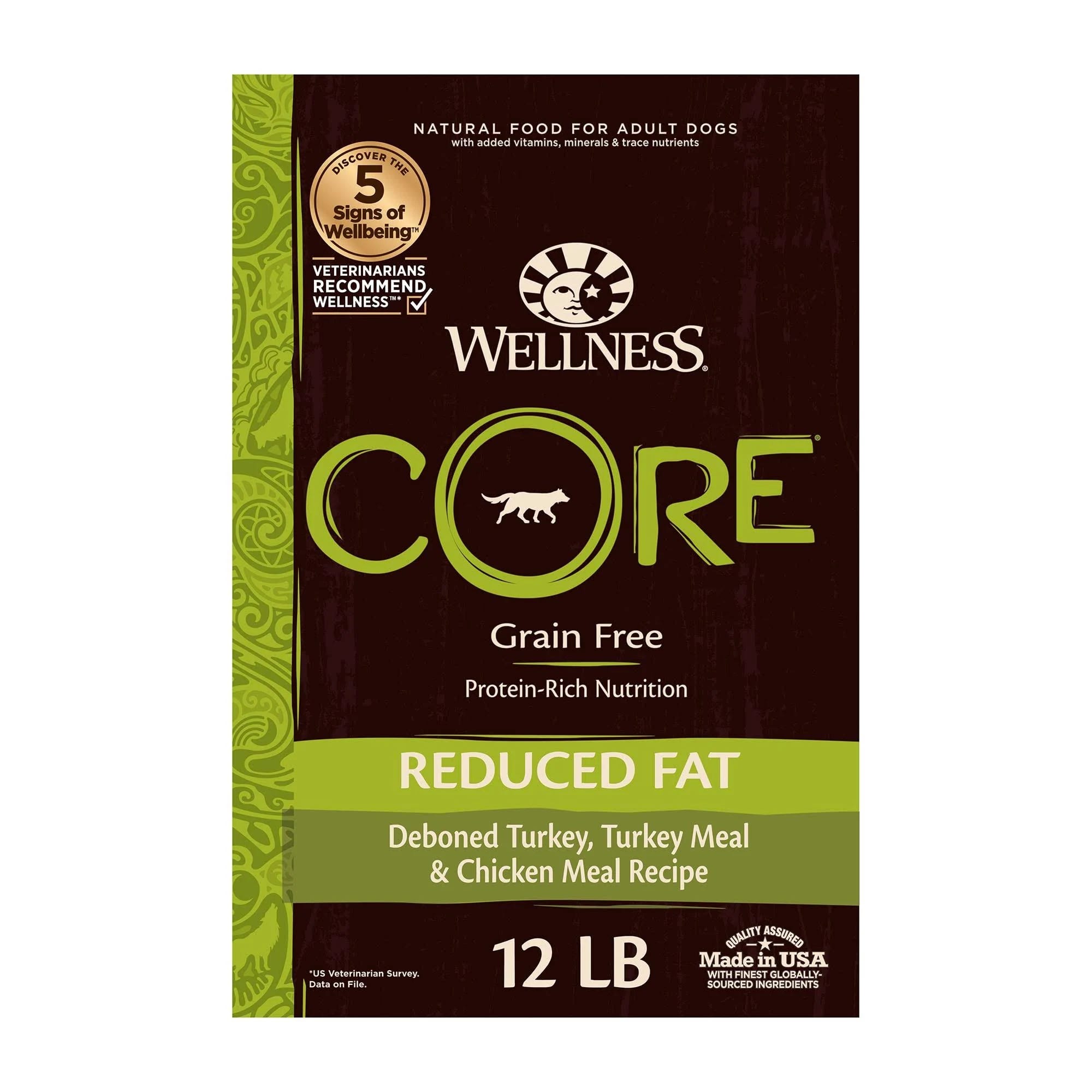 Wellness Core Grain-Free Reduced Fat Dry Dog Food (12 lbs) | Image