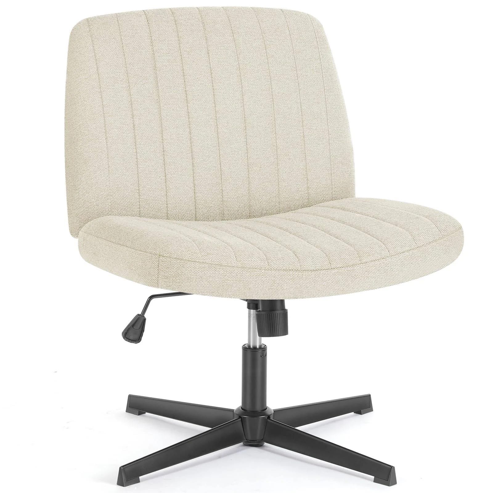 No Wheels, Swivel Criss Cross Office Chair for Small Spaces | Image
