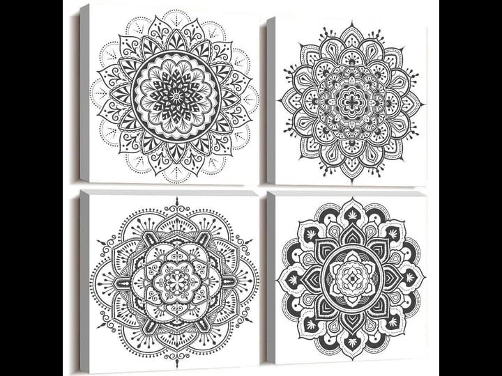 black-and-white-art-decorative-pattern-canvas-wall-art-for-living-room-bedroom-wall-decor-bathroom-d-1