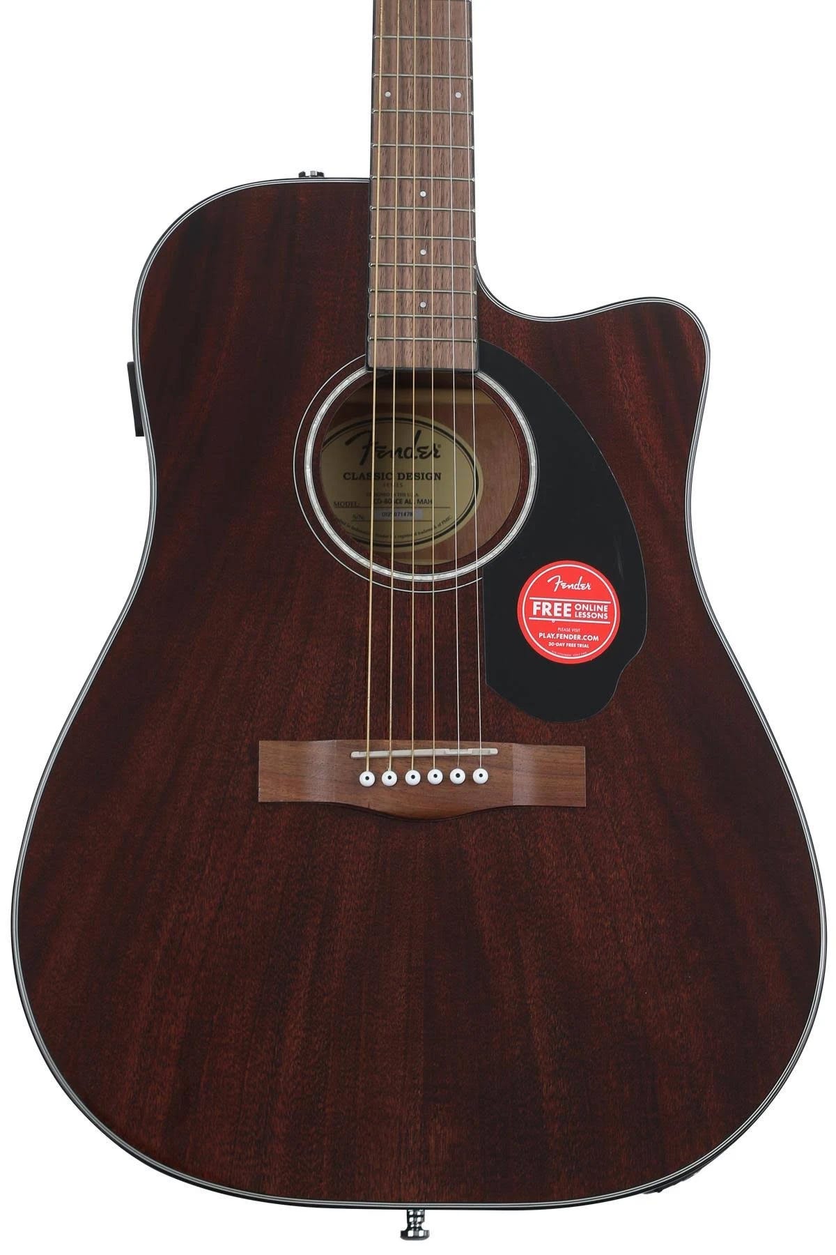 Classic Mahogany Dreadnought Acoustic Guitar with Fishman Electronics | Image