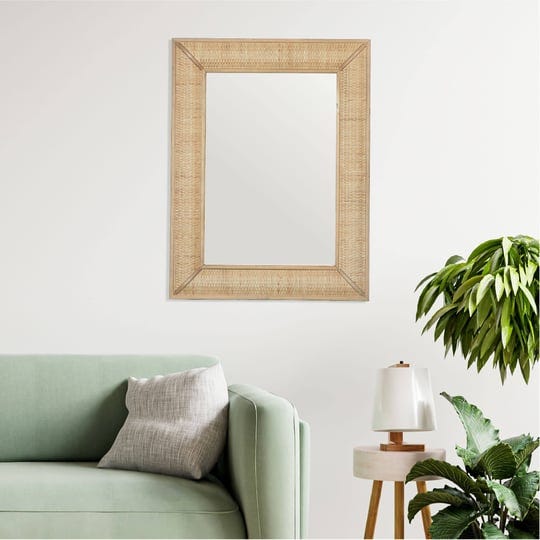 creative-co-op-rectangle-wall-mirror-with-rattan-detail-natural-1