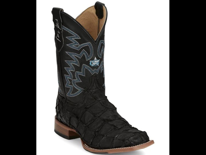 justin-mens-ocean-front-pirarucu-western-boots-inky-black-1