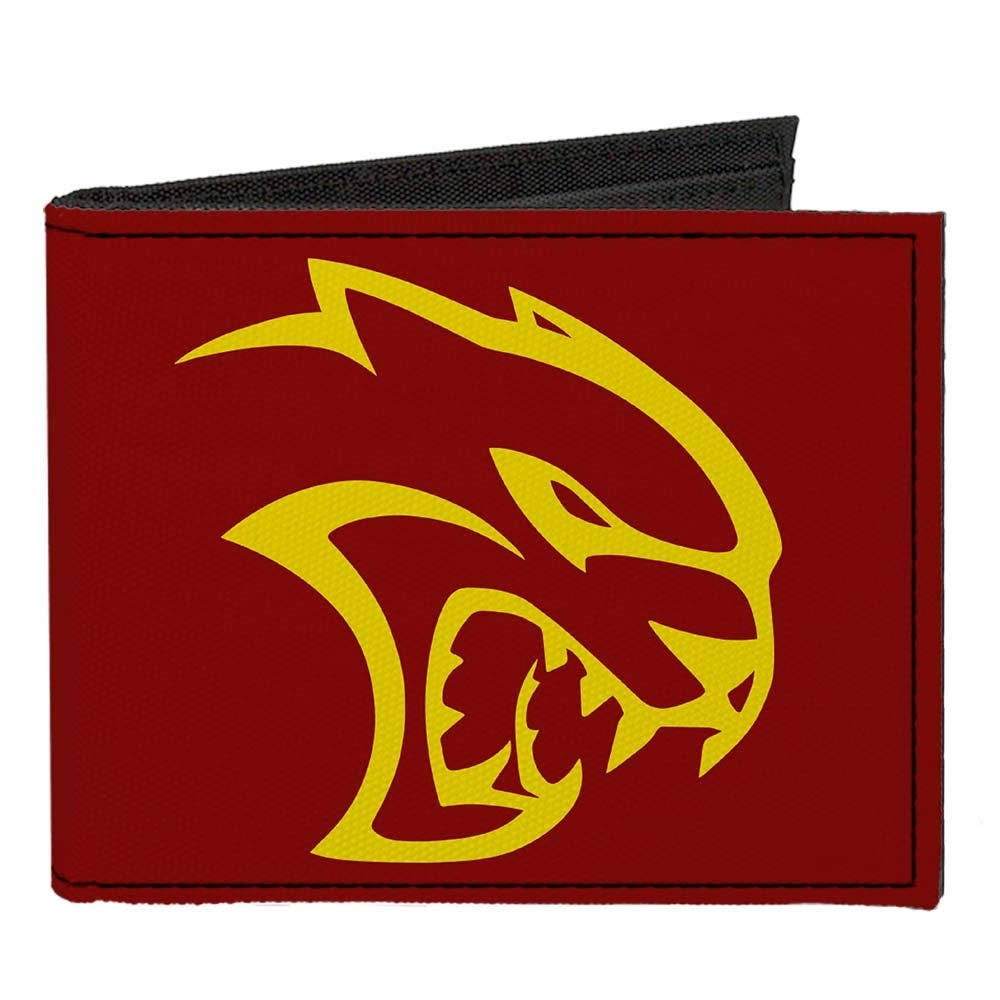 Dodge Hellcat Logo Canvas Bi-Fold Wallet | Image