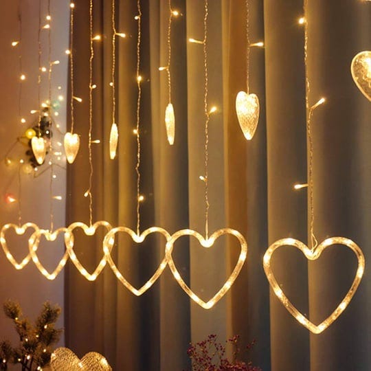 yming-curtain-lights138-led-12-hearts-valentine-heart-lights-string-connectable-8-flashing-modes-wed-1