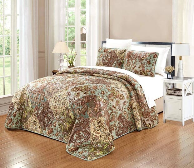 3-piece-fine-printed-oversize-100-x-95-quilt-set-reversible-bedspread-coverlet-queen-size-bed-cover--1