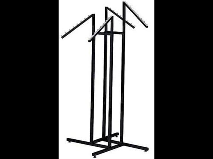 sswbasics-4-way-clothing-rack-with-slanted-arms-black-1