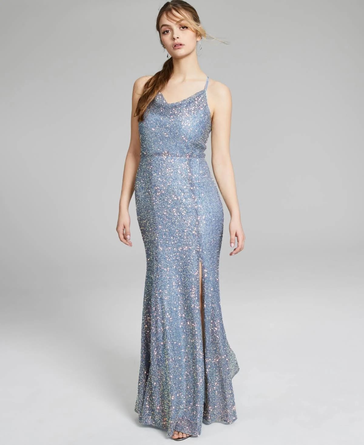 Sparkling Sequinned Gown for Junior Girls | Image