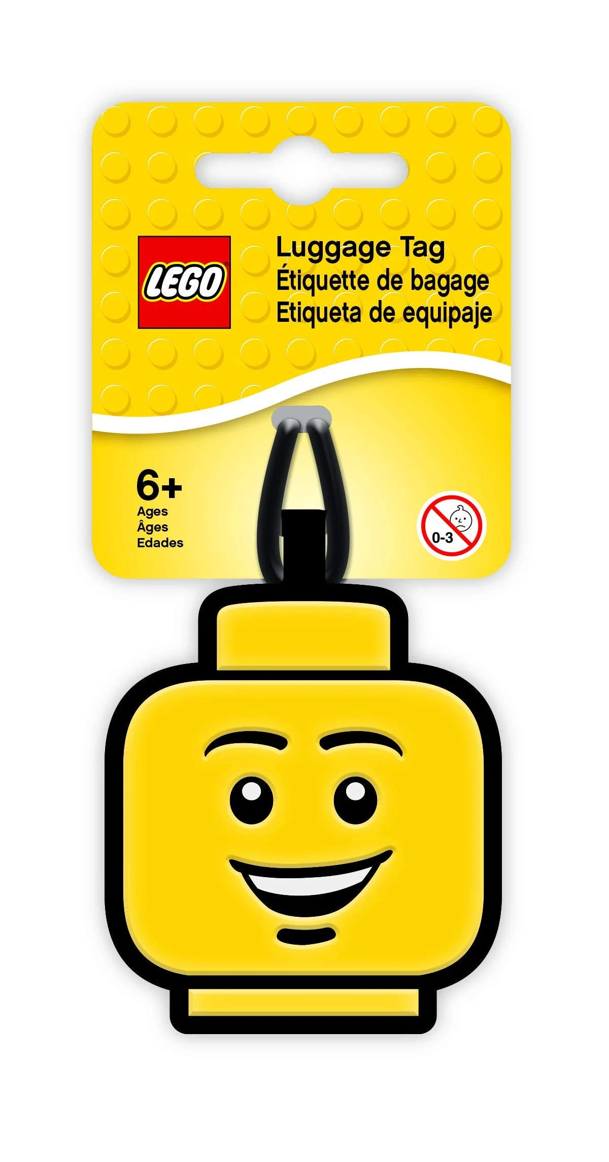 LEGO Iconic Boy Smiling Luggage Tag | Image