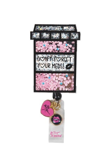 betsey-johnson-retractable-badge-reels-pattern-pill-box-shaker-1