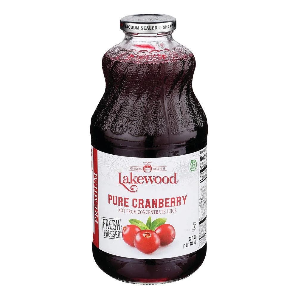 Lakewood Organic Pure Cranberry Juice Case (6ct) | Image