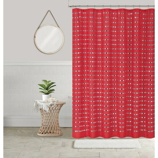 sequin-shower-curtain-70x70-shining-stripe-holiday-bathroom-decor-coco-red-1