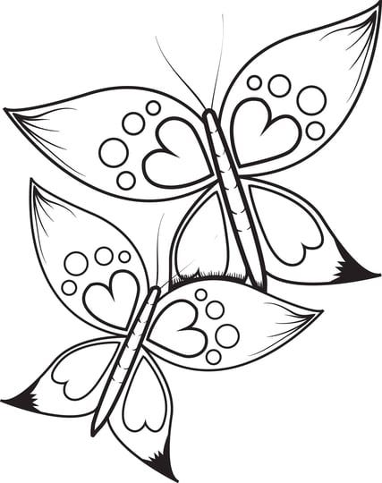 butterflies-with-heart-wings-coloring-page-1