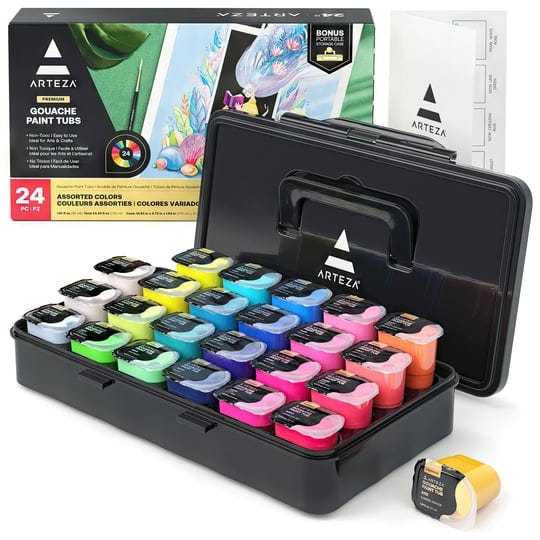 arteza-24-color-gouache-paint-tubs-michaels-1