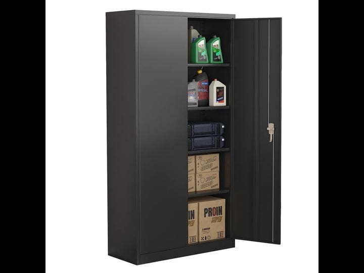gangmei-steel-metal-locking-storage-cabinet-with-4-adjustable-shelves-in-black-yl-stl5w01-1