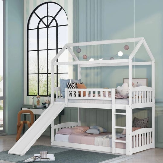 house-bunk-beds-with-slide-twin-over-twin-floor-bunk-bed-frame-wood-playhouse-bunkbed-with-storage-f-1
