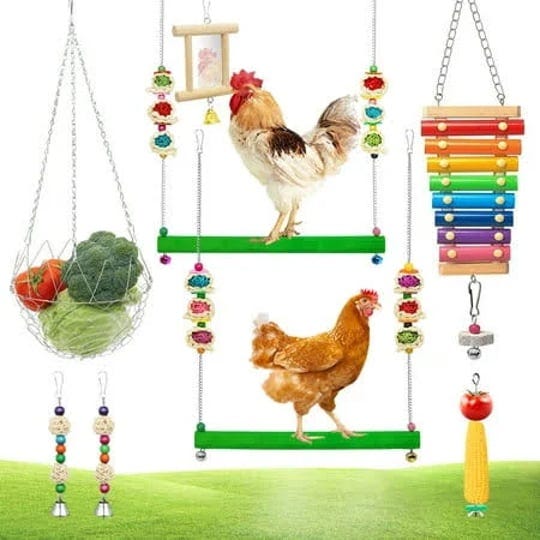 chicken-toys-8-packs-chicken-coop-accessories-with-2-chicken-swing-2-sepaktakraw-ornaments-1-chicken-1