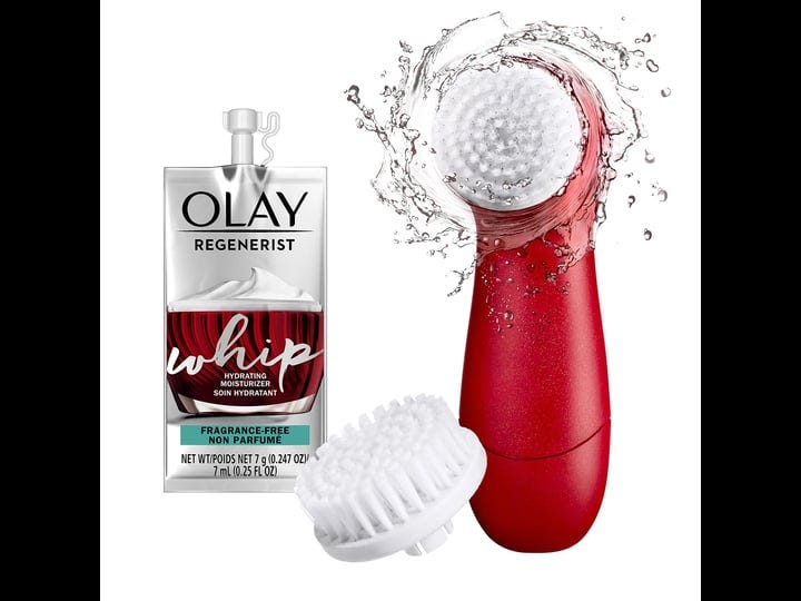 olay-regenerist-face-cleansing-device-2-brush-heads-whip-face-moisturizer-travel-trial-size-gift-set-1