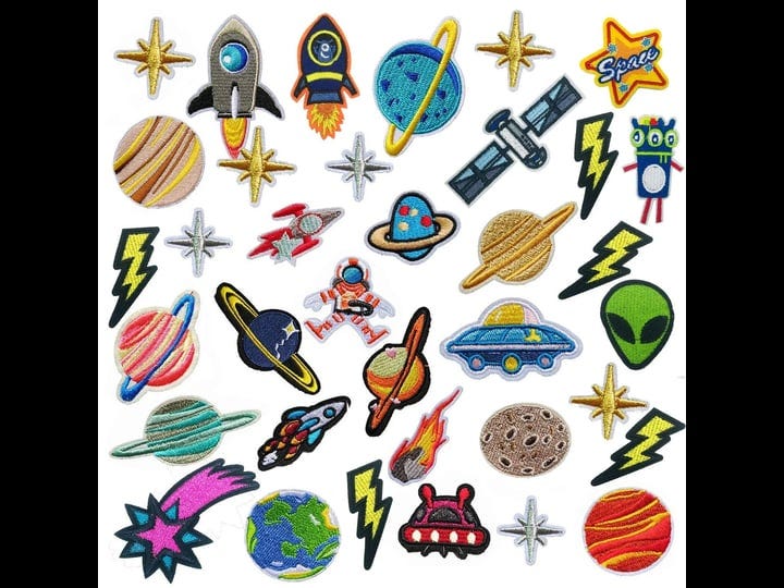 35-pcs-iron-on-patches-solar-system-appliques-stickers-woohome-embroidered-space-planets-patches-app-1