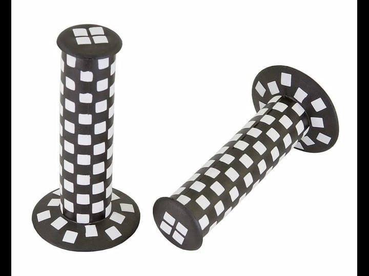 alta-bicycle-vintage-checkered-bmx-style-124mm-long-bicycle-grips-multiple-colors-1