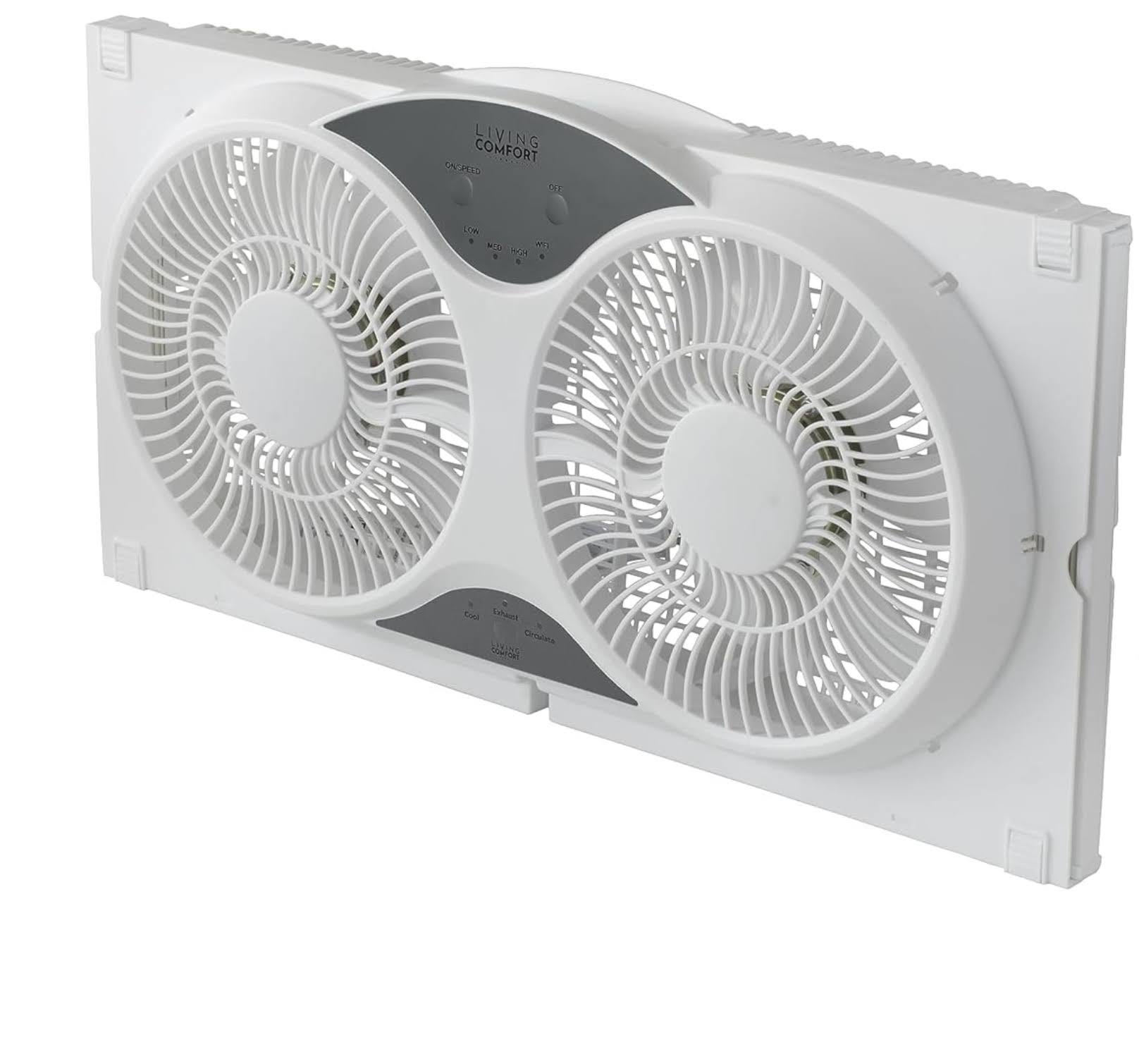 Comfort Zone Window Exhaust Fan: Wi-Fi Smart, 3-Speed, Expandable, and Bug Screen Included | Image