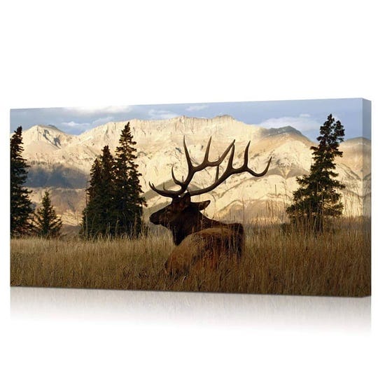 vvovv-wall-decor-wildlife-animal-painting-deer-elk-wall-art-canvas-prints-autumn-forest-landscape-pi-1