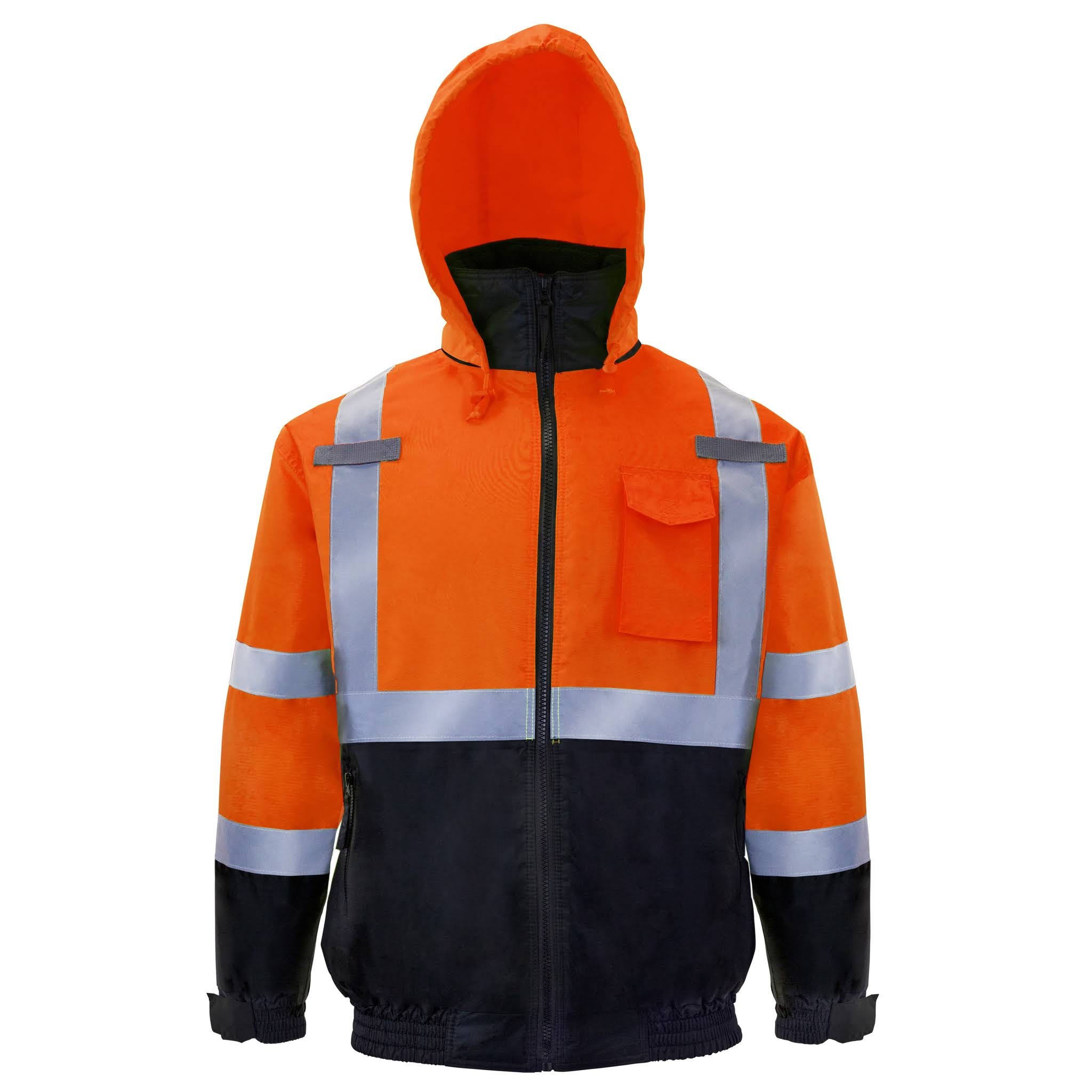 JORESTECH High Visibility Safety Jacket - Water Resistant, ANSI Class 3 Orange | Image