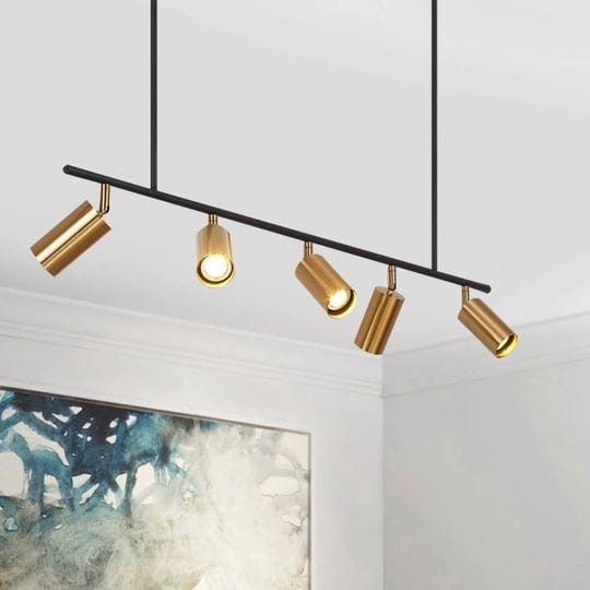 modern-kitchen-island-linear-track-light-fixtures-gold-1