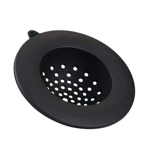 idesign-kitchen-sink-strainer-drain-protector-trap-debris-and-prevent-clogging-silicon-black-1